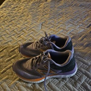 New Balance Women’s Lavender and Orange Athletic Sneakers
